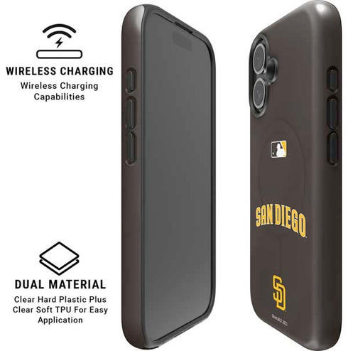 MLB San Diego Padres Alternate Jersey iPhone 16 Plus Magsafe Impact Case